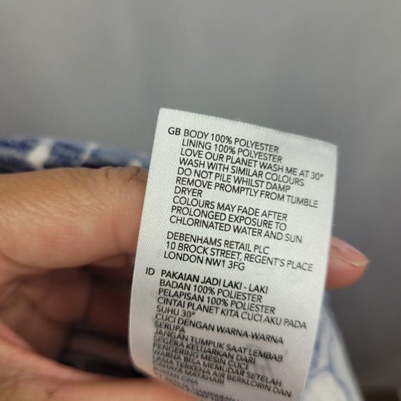 Mantaray Men's Swim Trunk Cargo Shorts Drawstring Hawaiian Print Lined Size XXL - Picture 7 of 7